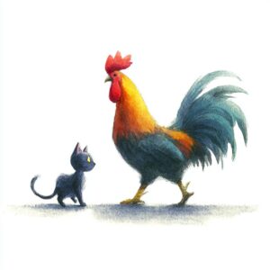 Rozprávka pre deti - Starodawna opowieść o kotku i kogutku