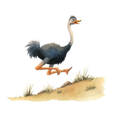 Rozprávka pre deti - Struś Nielot