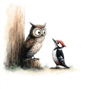 Rozprávka pre deti - Złote porady dzięcioła Doriana