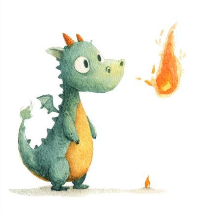 Rozprávka na dobrú noc - O smoku, który bał się ognia