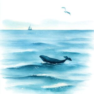 Rozprávka na čítanie - O wielorybie Franku, który stanął w obronie morza