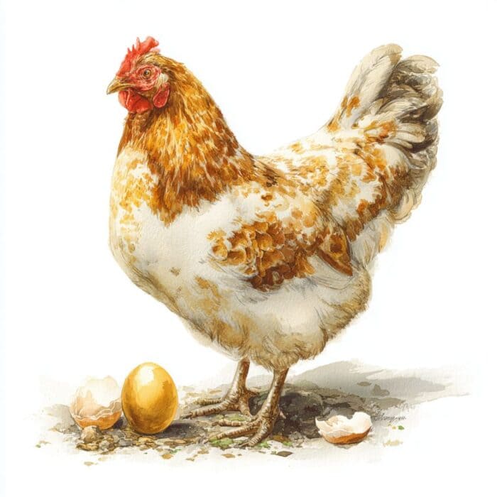 Rozprávka na dobrú noc - O kurce Alinie znoszącej złote jajka