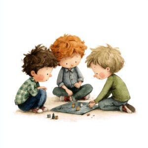 Rozprávka na čítanie - Przygody trzech przyjaciół