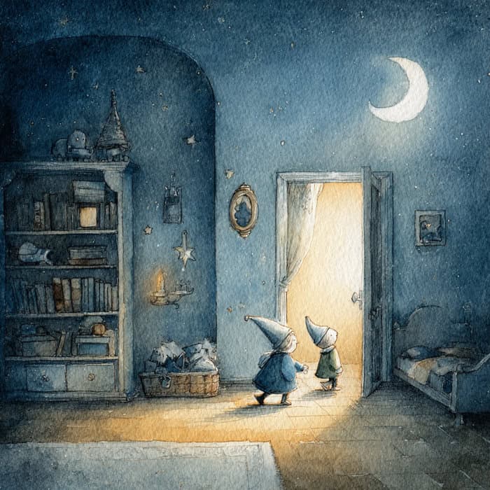 Bajka na dobranoc - Nocne skrzaty i lista tajnych życzeń