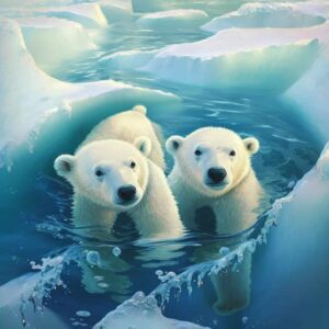 Bajka do czytania - Niedźwiedzie polarne Miś i Ryś
