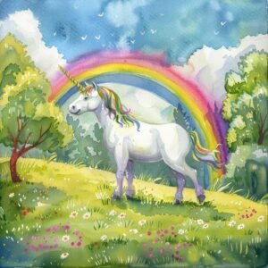 Bajka do czytania - Jednorożka Rumielka i jej nowy dom