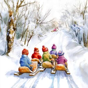 Bajka do czytania - Przygoda na sankach